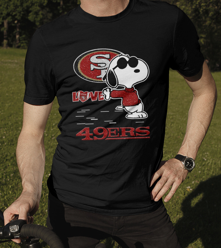 Snoopy Love San Francisco 49ers Fans Nfl Football 131 T-Shirt
