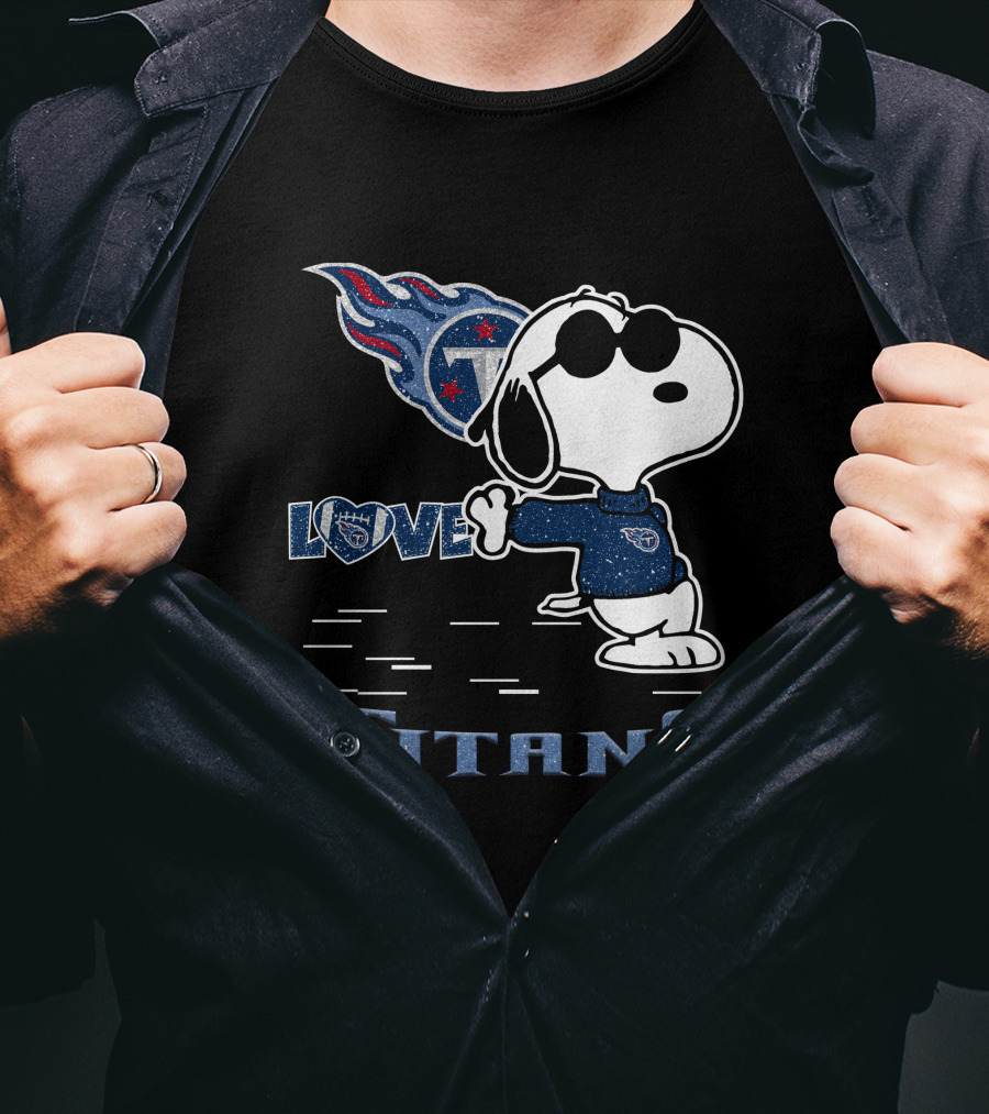 Snoopy Love Tennessee Titans Football Passion T-Shirt
