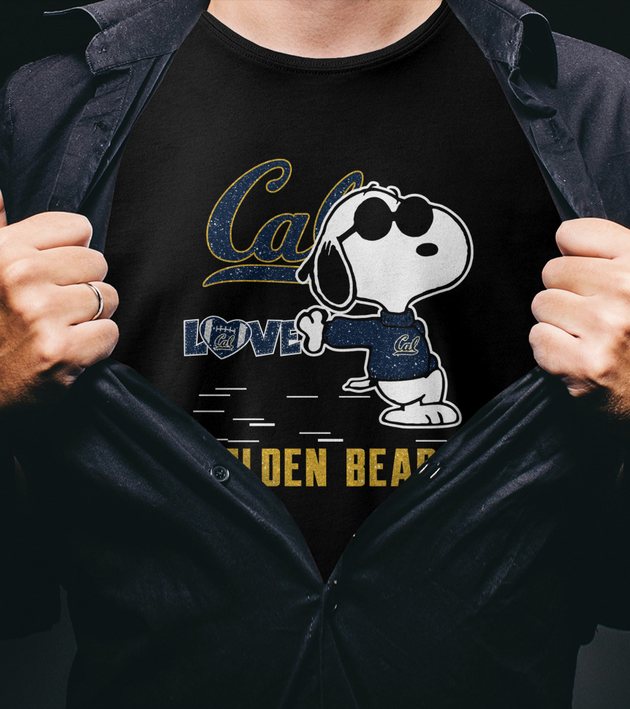 Snoopy Loves Cal Golden Bears California T-Shirt