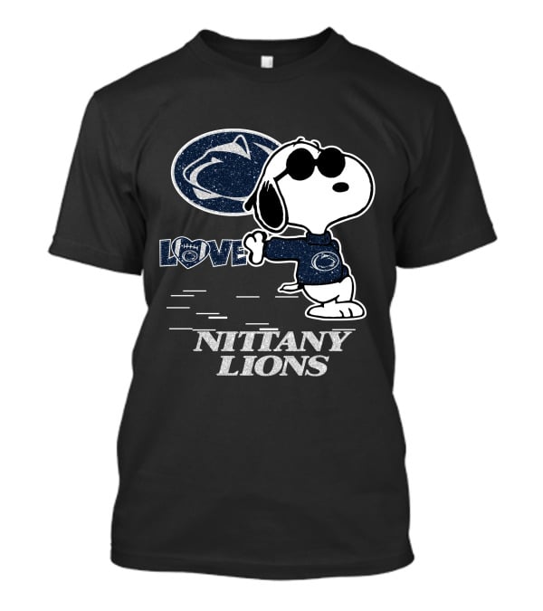 Snoopy Love Nittany Lions Penn State Football Peanuts T-Shirt