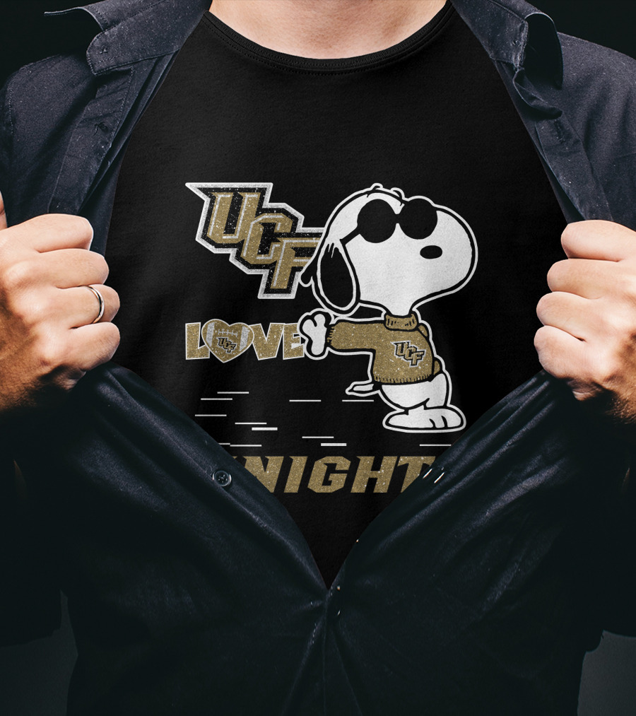 Snoopy UCF Love Knights Football T-Shirt