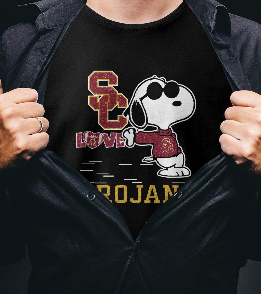 Snoopy USC Love Trojans T-Shirt