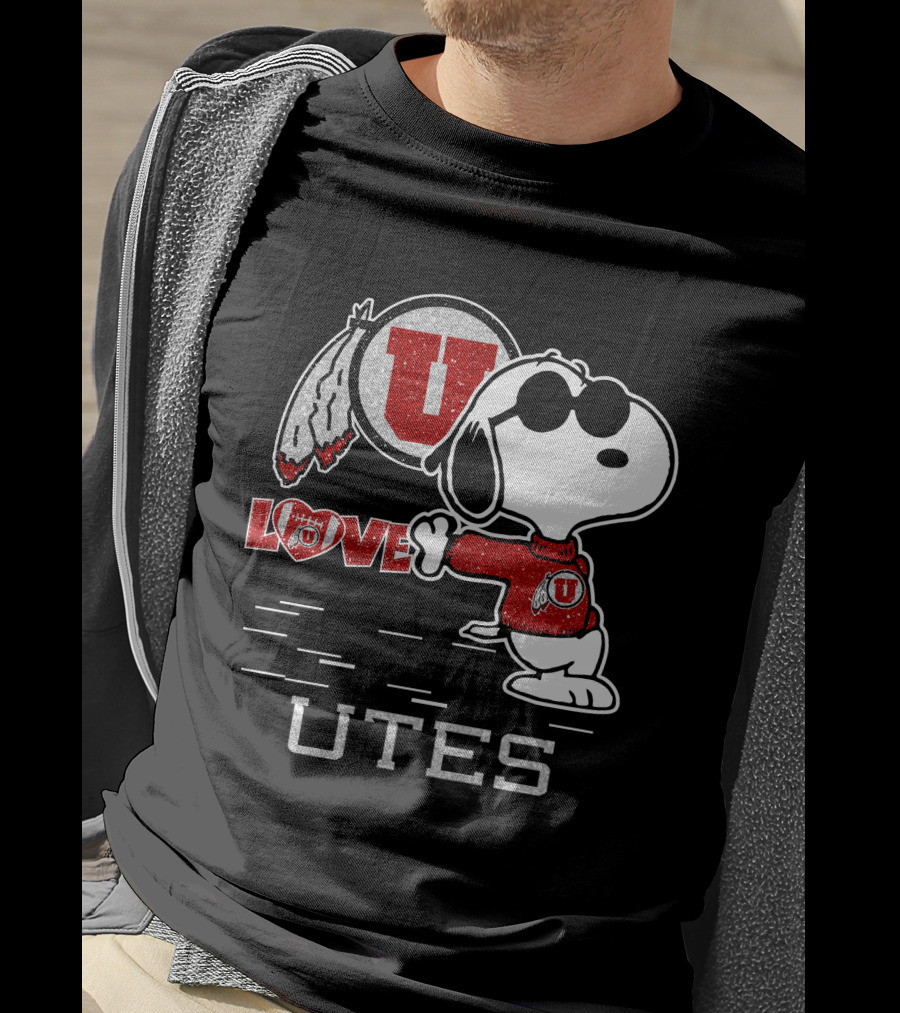 Snoopy U Love Utah Utes T-Shirt