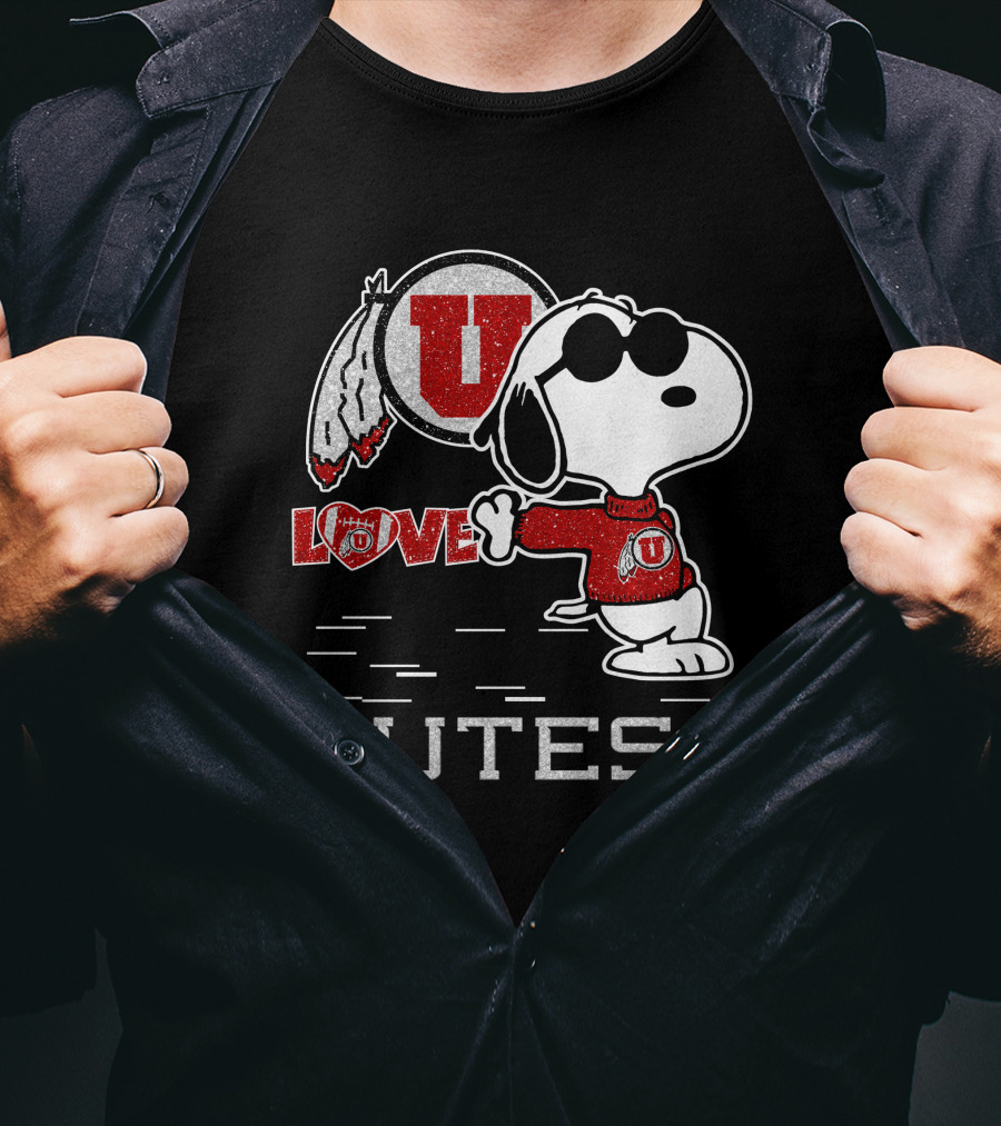 Snoopy U Love Utah Utes T-Shirt