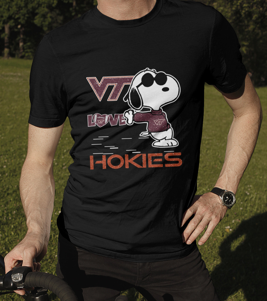 VT Snoopy Love Hokies T-Shirt