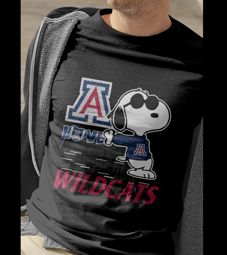 Snoopy Love Arizona Wildcats T-Shirt