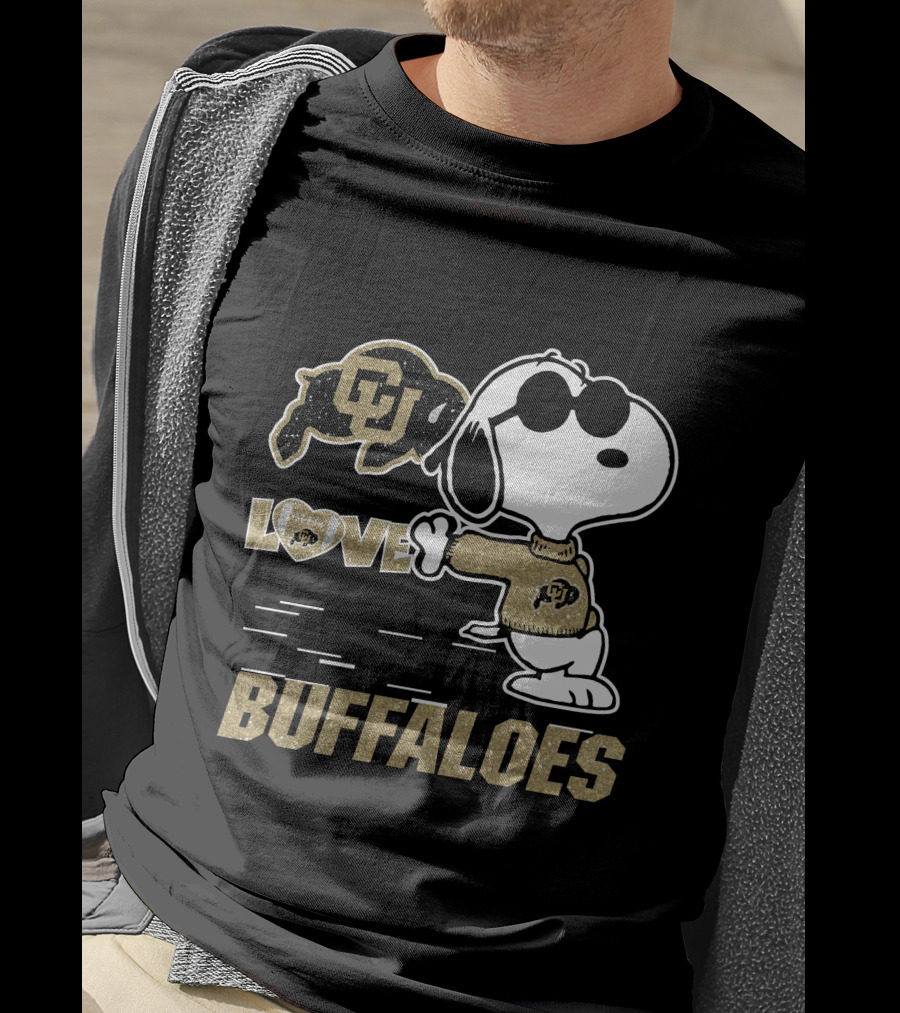 Snoopy CU Buffaloes Love T-Shirt