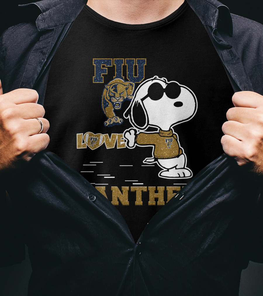 Snoopy FIU Love Panther T-Shirt