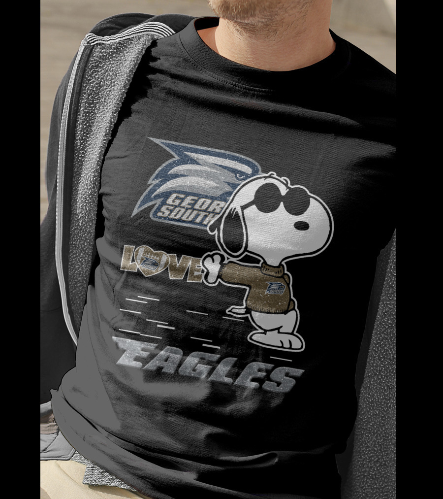 Snoopy Georgia Southern Eagles Love T-Shirt