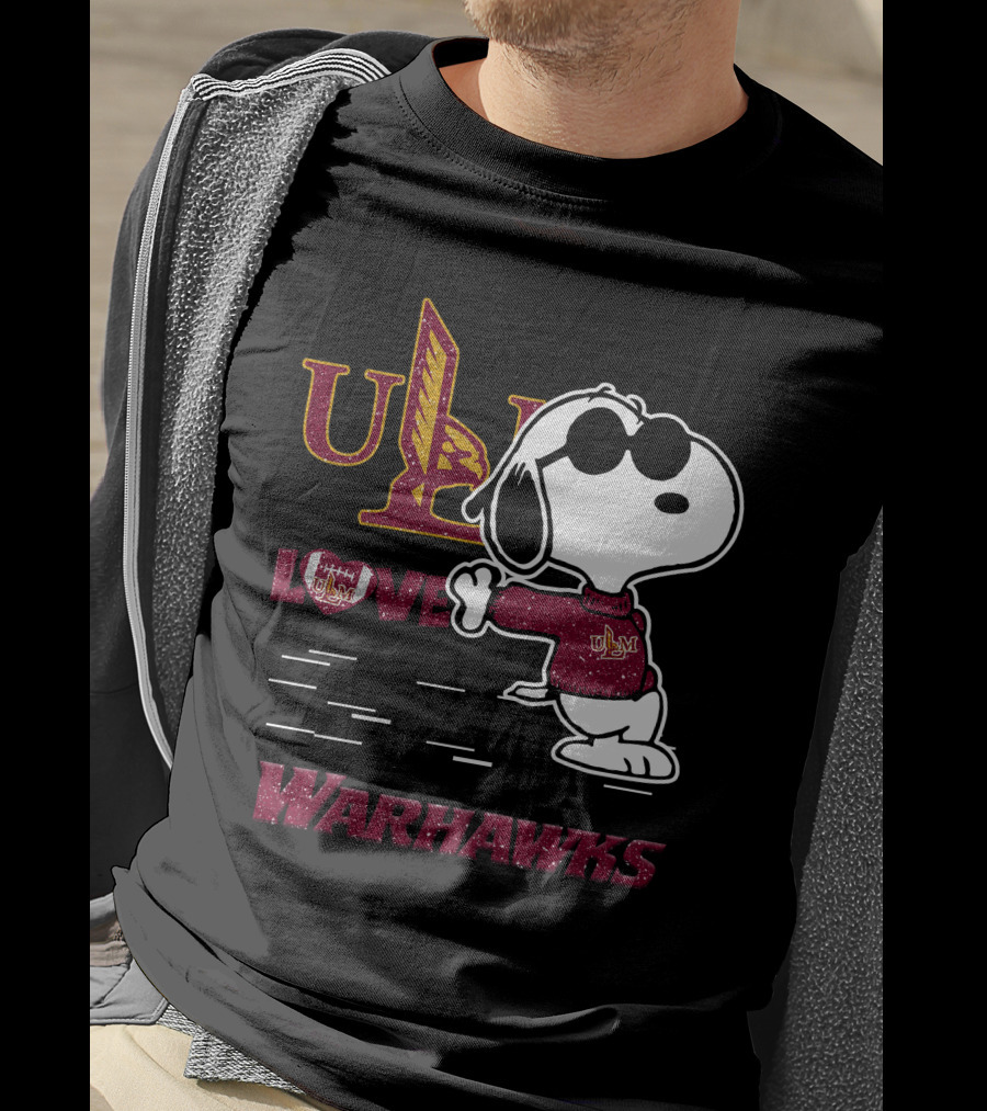 Snoopy ULM Love Warhawks T-Shirt