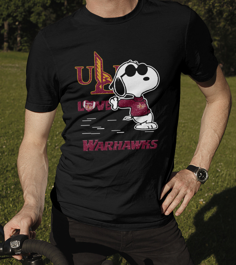 Snoopy ULM Love Warhawks T-Shirt