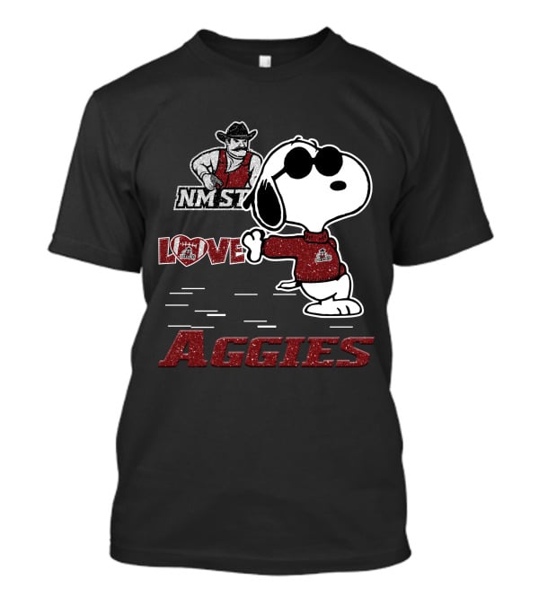Snoopy Love NM State Aggies T-Shirt