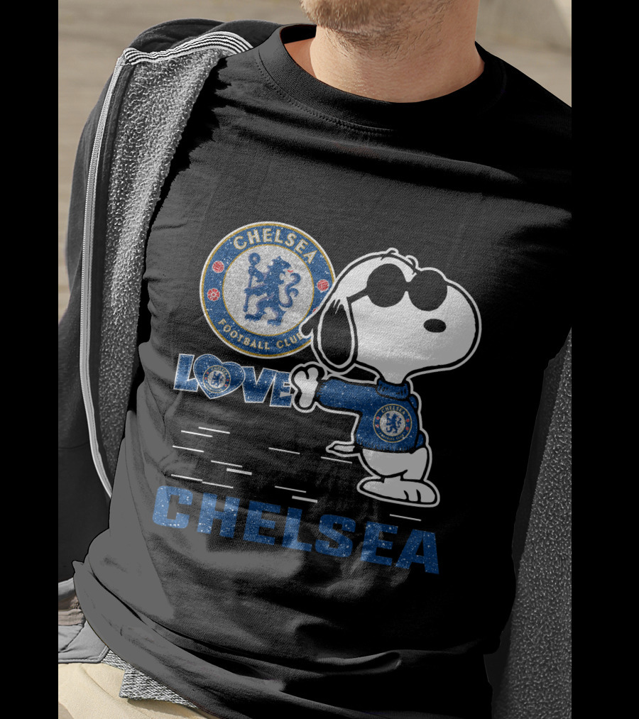 Snoopy Love Chelsea Football Club 131 T-Shirt