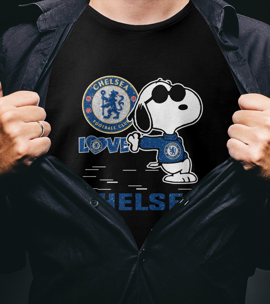 Snoopy Love Chelsea Football Club 131 T-Shirt