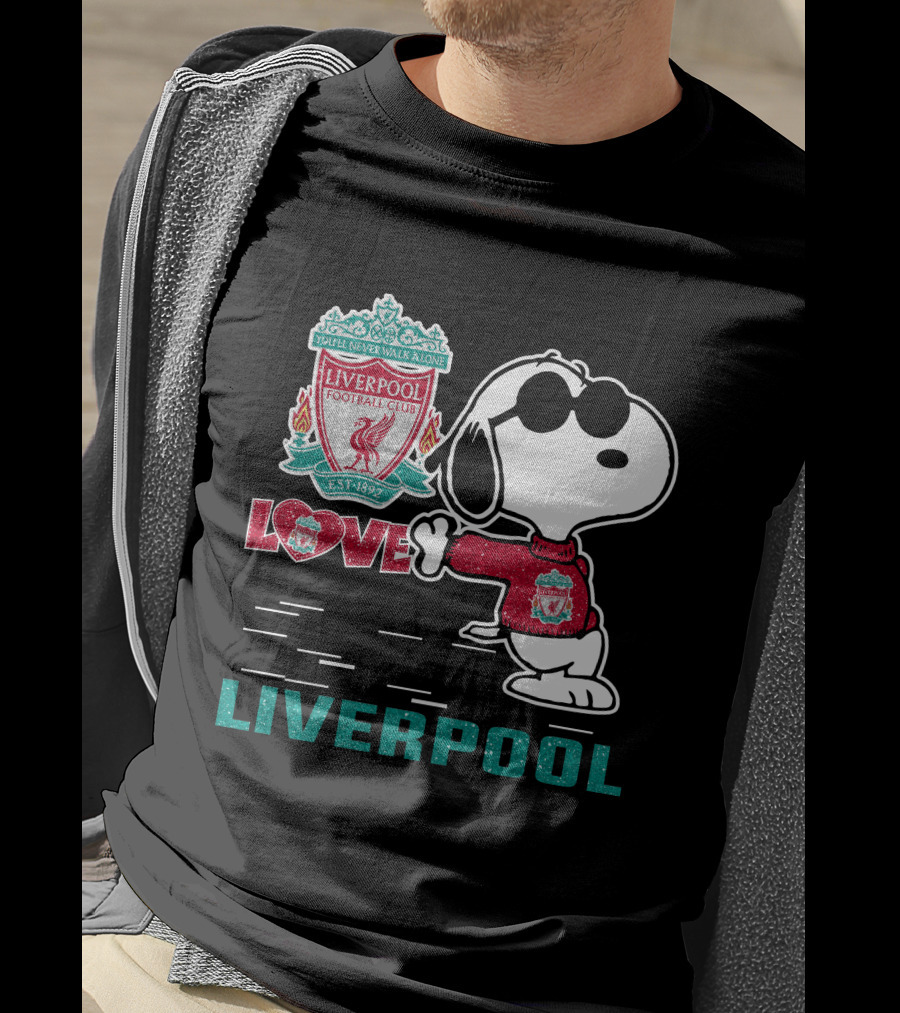 Snoopy Love Liverpool Football Club You’ll Never Walk Alone 131 T-Shirt