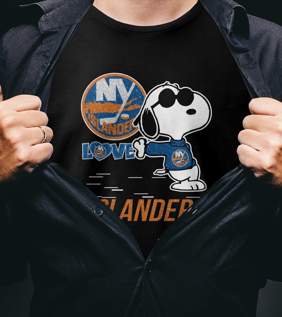Snoopy Love NY Islanders T-Shirt