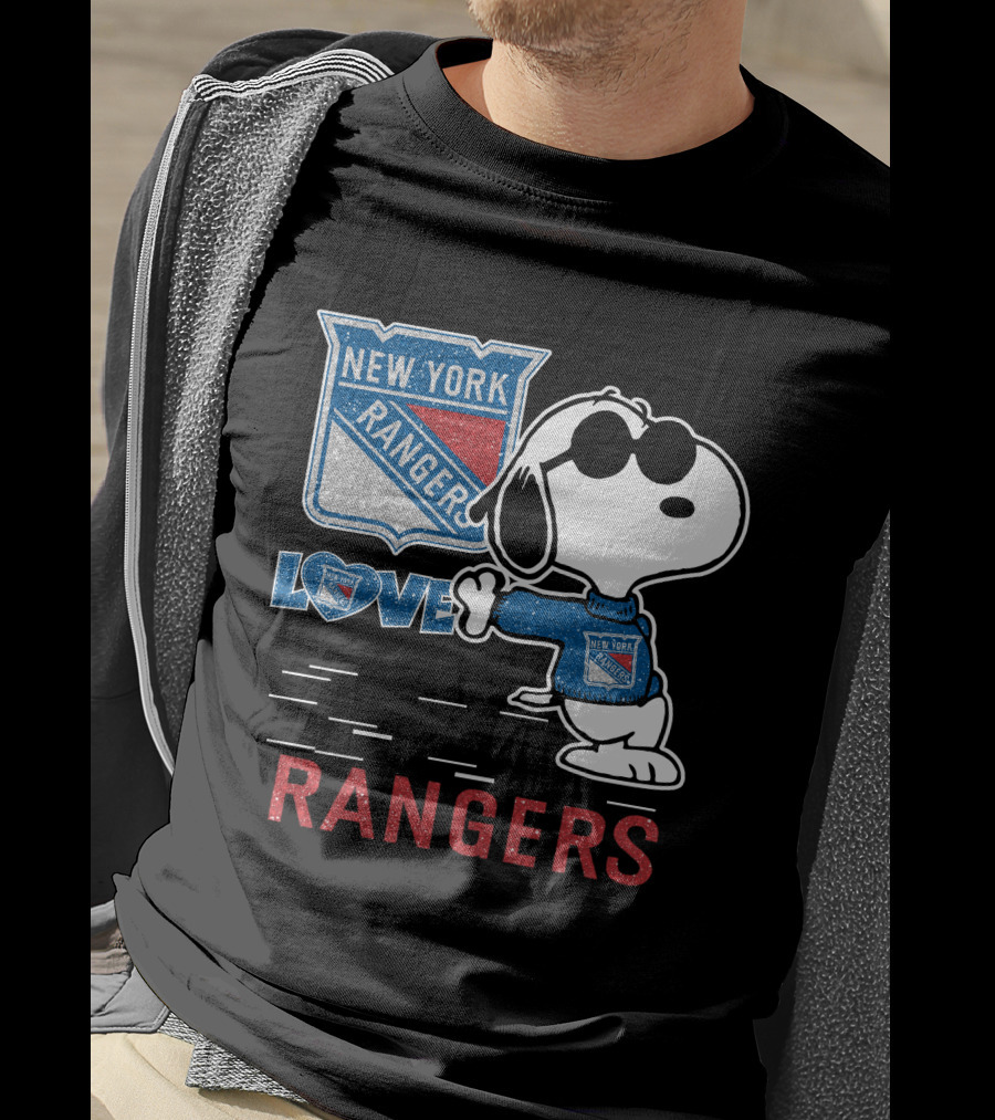 Snoopy Love New York Rangers T-Shirt