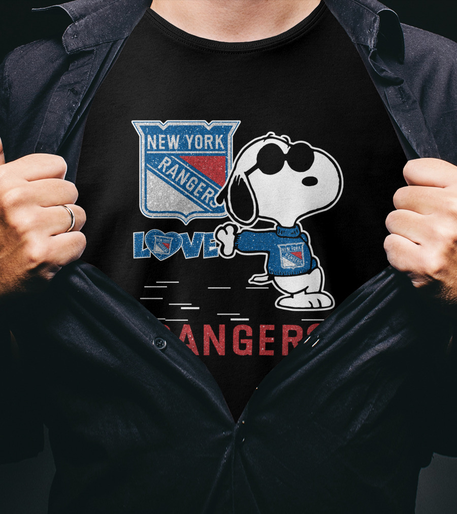 Snoopy Love New York Rangers T-Shirt