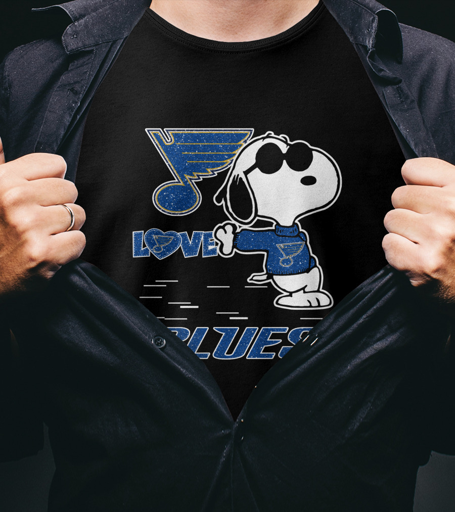Snoopy Love St Louis Blues T-Shirt