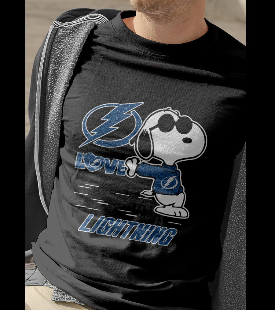 Snoopy Lightning Love Tampa Bay T-Shirt
