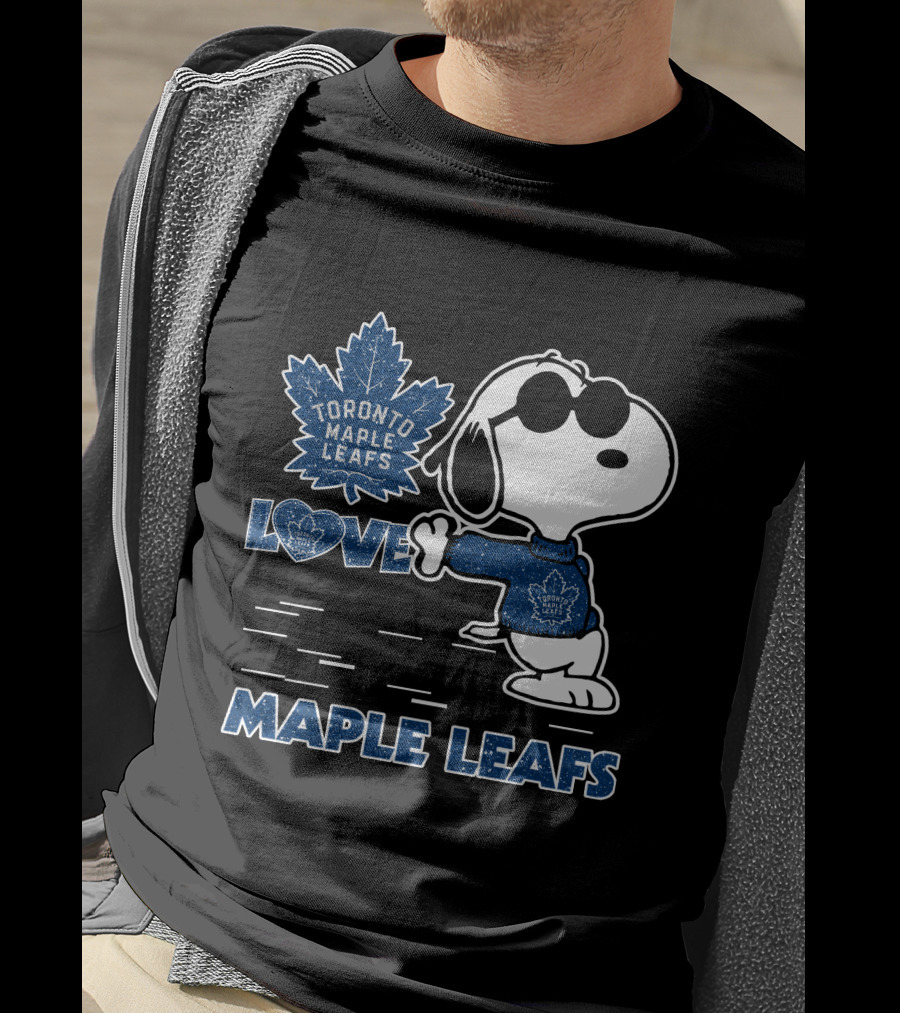 Snoopy Love Toronto Maple Leafs Hockey Enthusiast T-Shirt