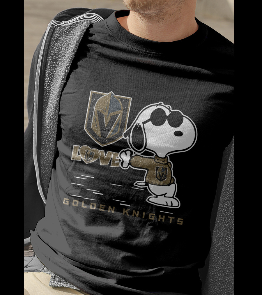 Snoopy Love Vegas Golden Knights T-Shirt