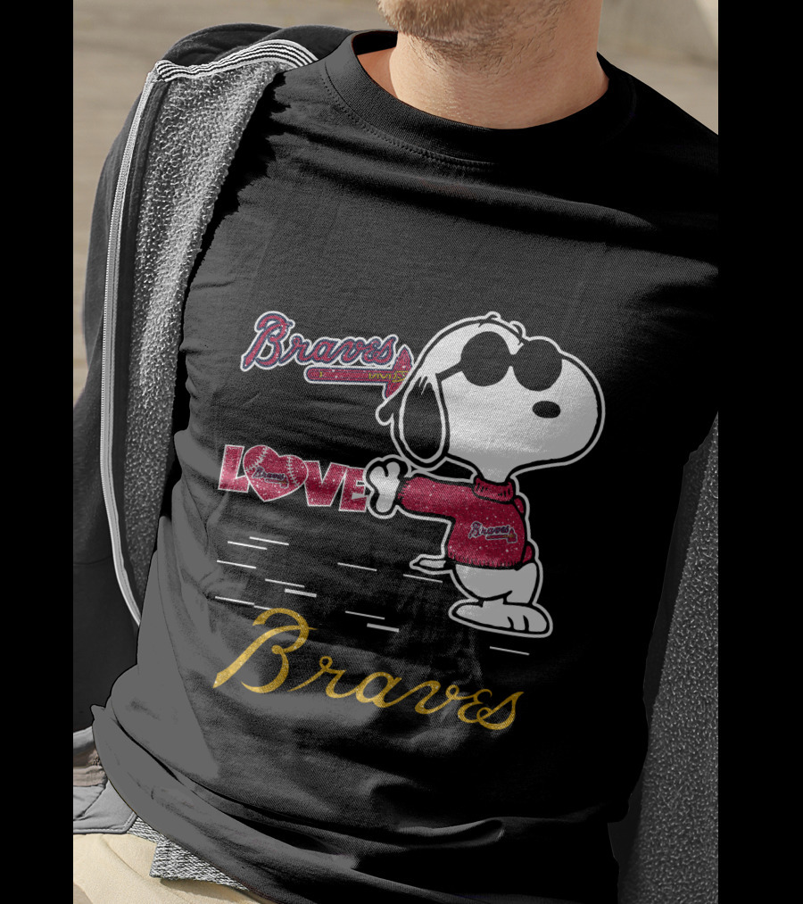 Snoopy Braves Love Atlanta Braves T-Shirt