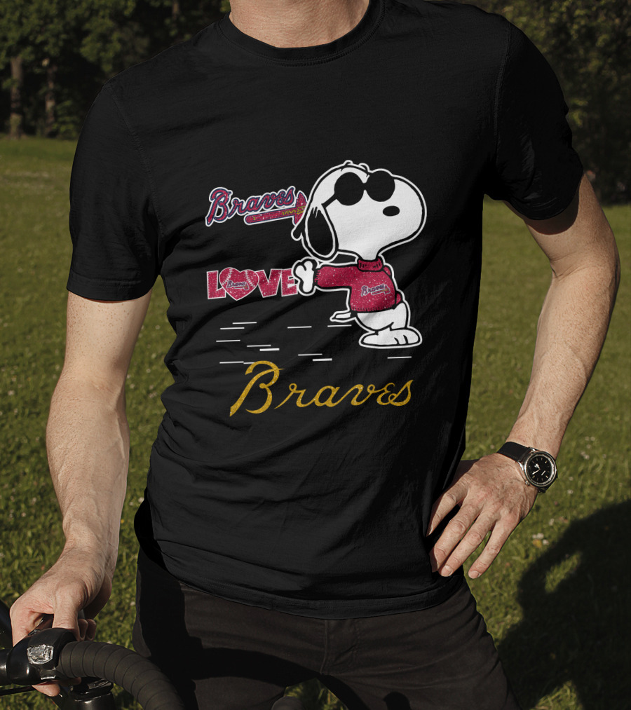 Snoopy Braves Love Atlanta Braves T-Shirt