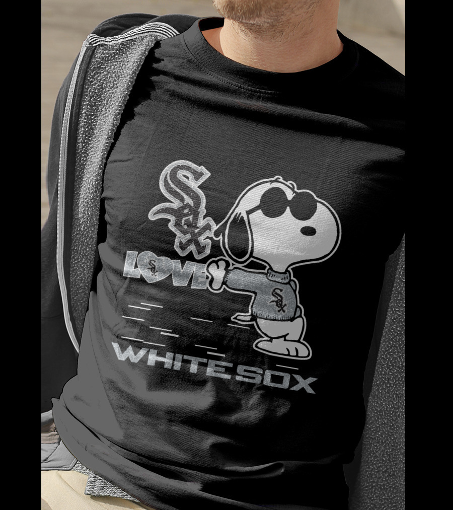 Snoopy Sox Love White Sox T-Shirt