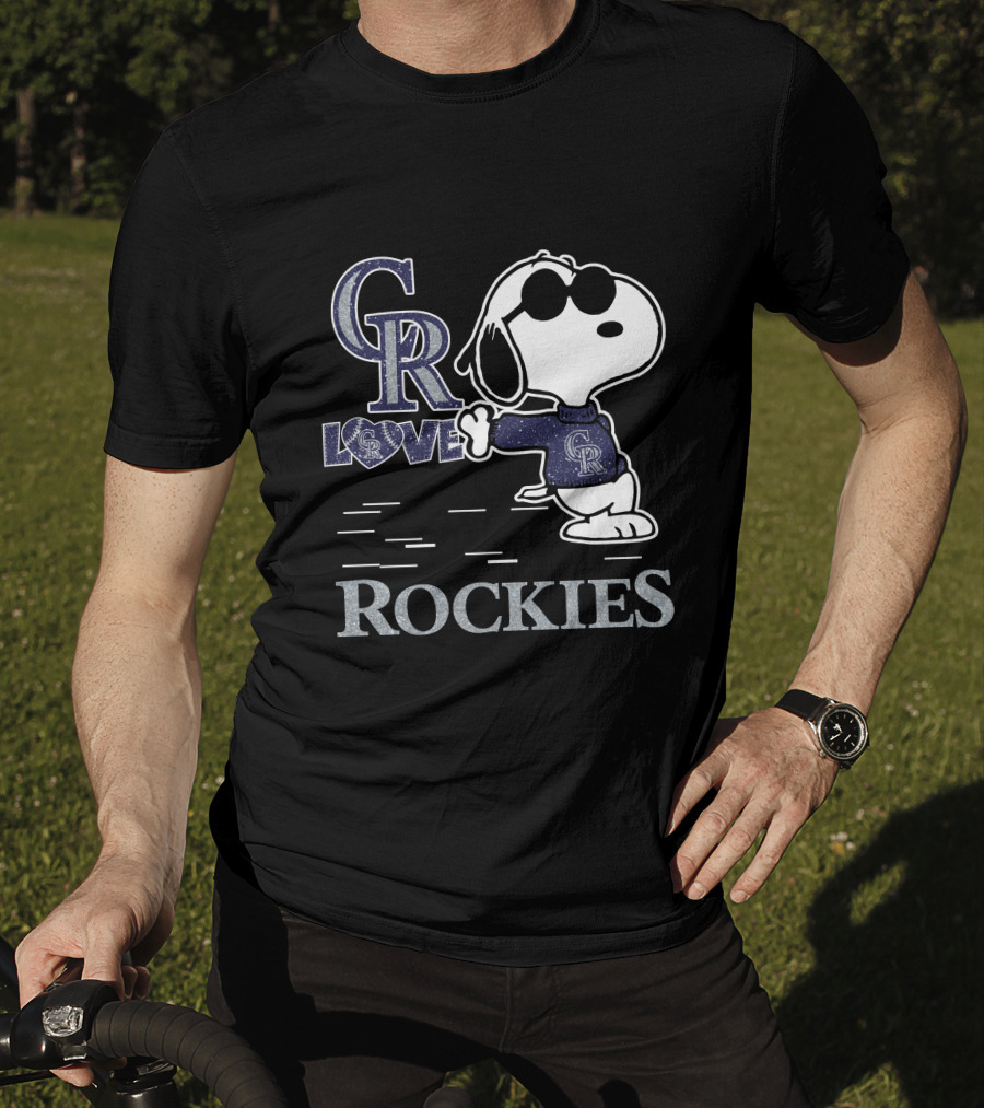 Snoopy Colorado Rockies Love T-Shirt