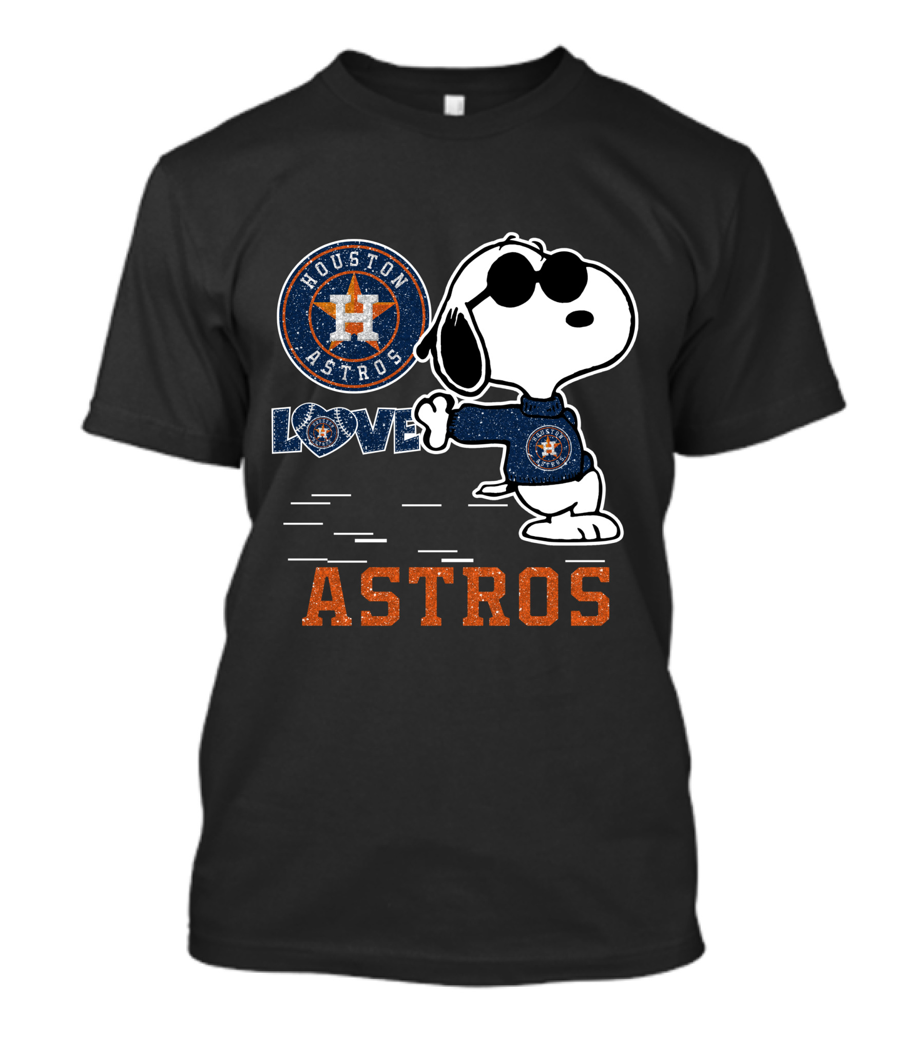 Snoopy Love Houston Astros Astros T-Shirt