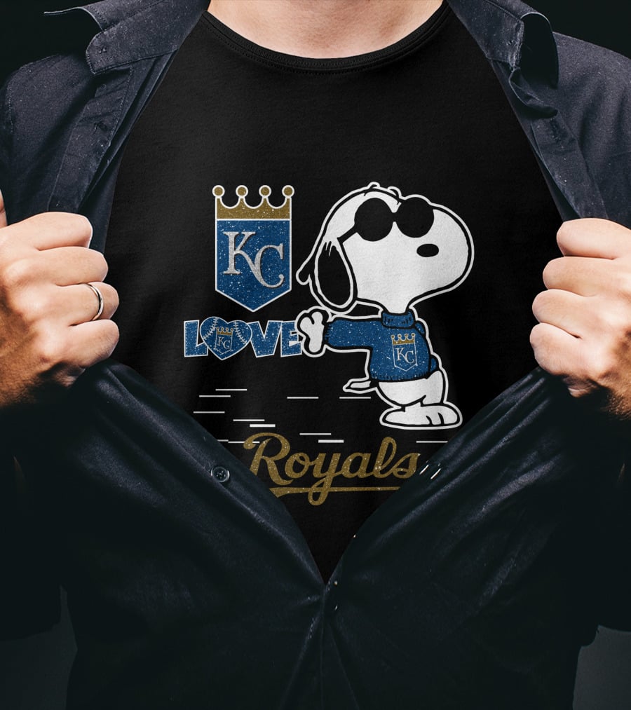 Snoopy KC Love Royals T-Shirt