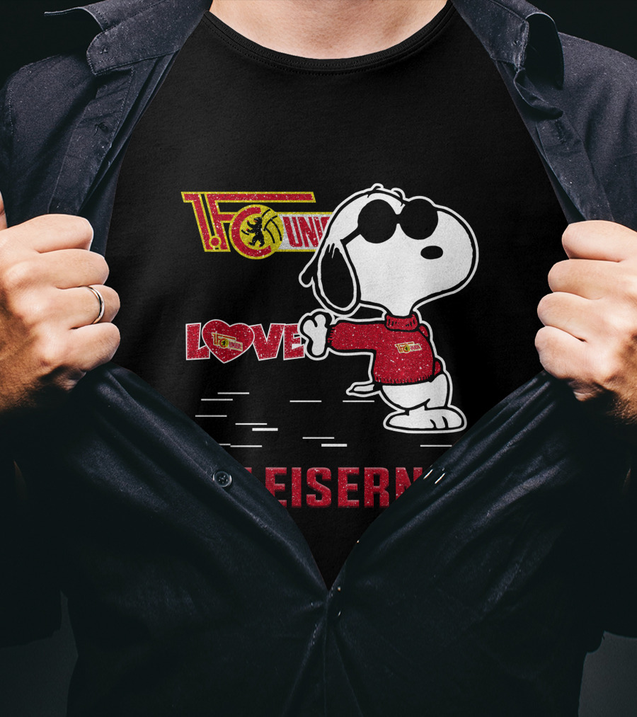 Snoopy Love 1. FC Union Berlin Die Eisernen T-Shirt
