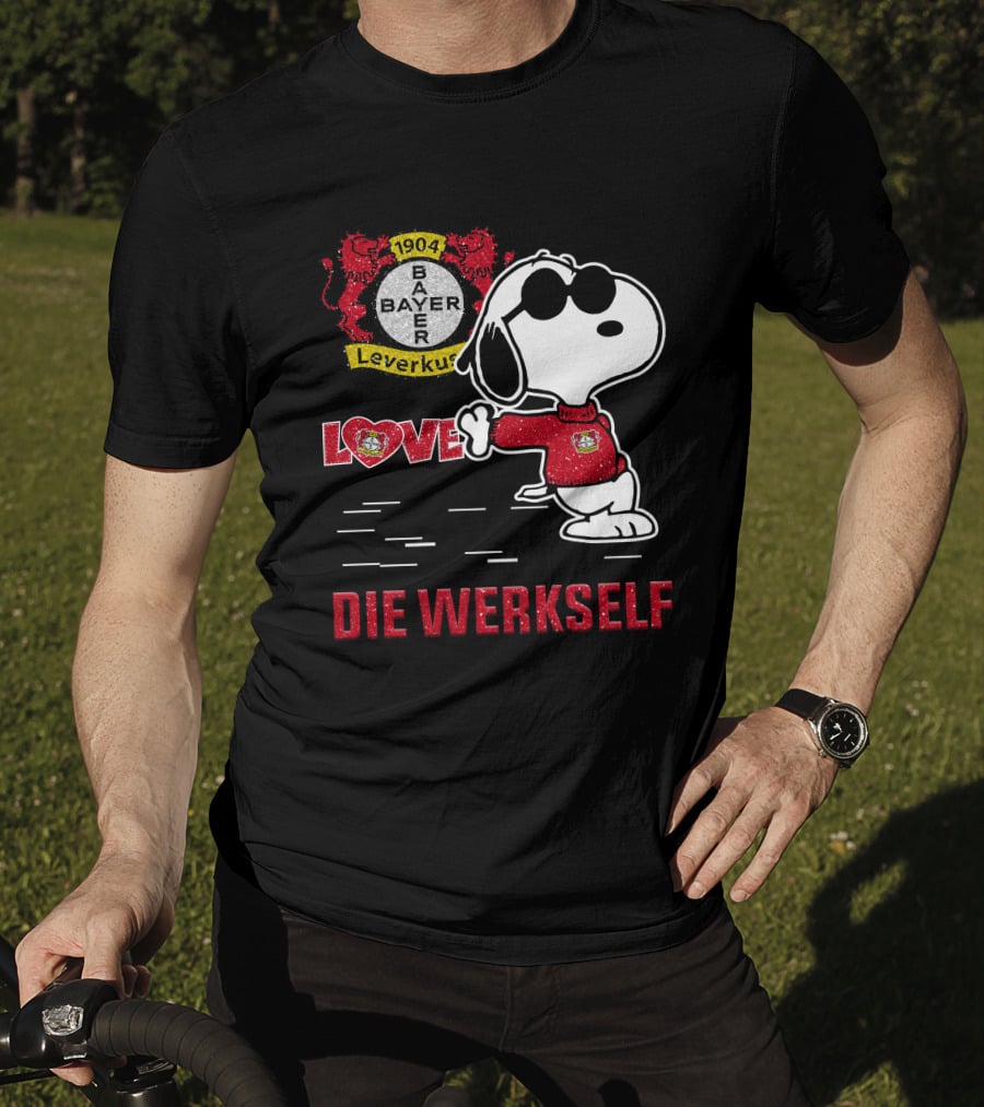 Snoopy Love Bayer 04 Leverkusen Die Werkself T-Shirt