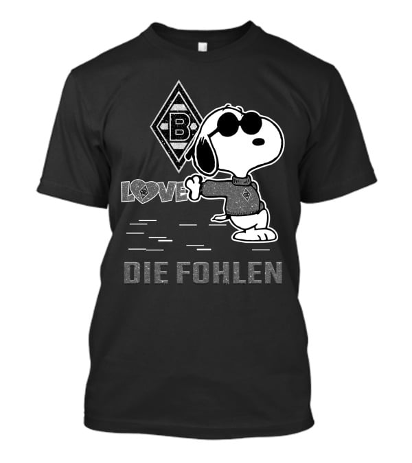 Snoopy Love Borussia Mönchengladbach Die Fohlen T-Shirt