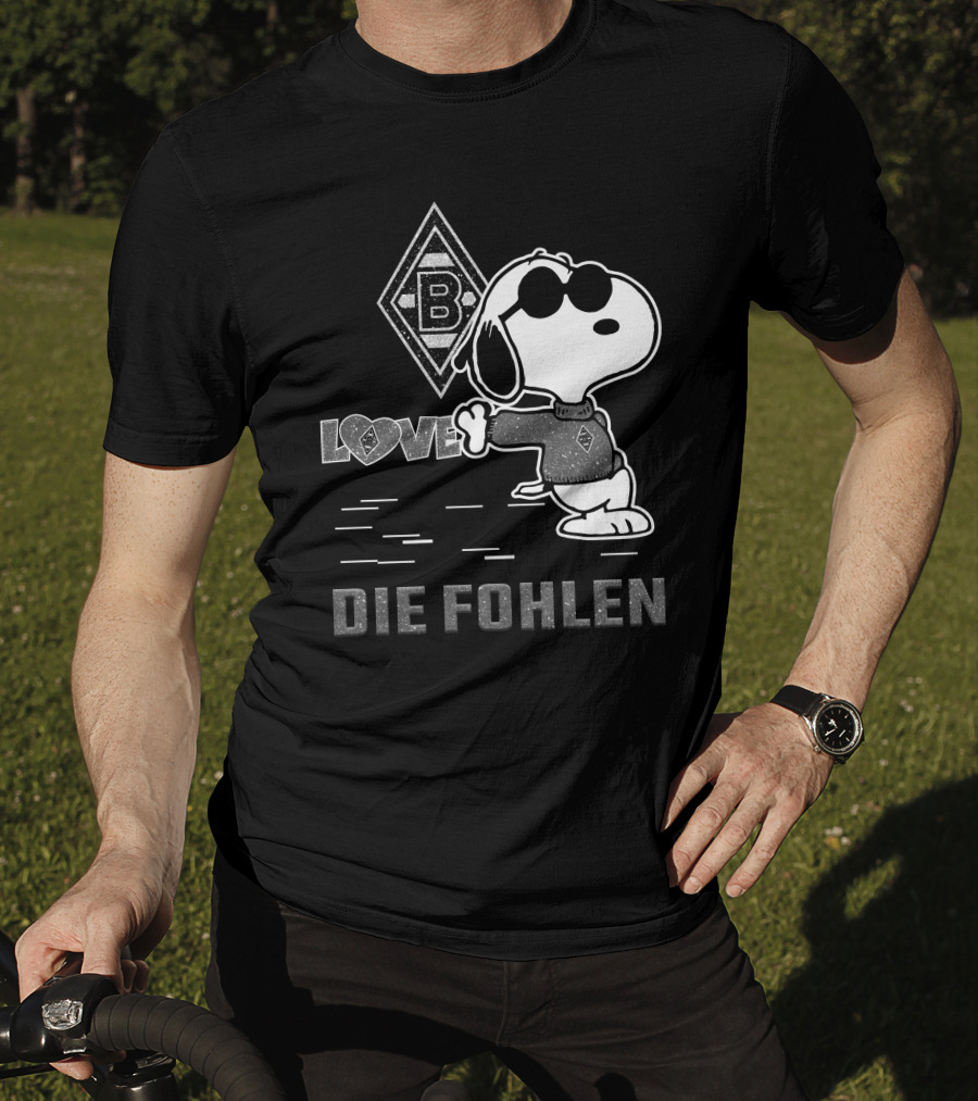 Snoopy Love Borussia Mönchengladbach Die Fohlen T-Shirt