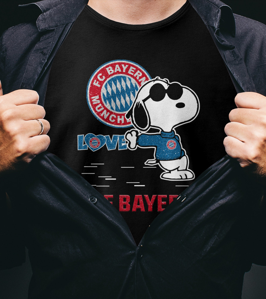 Snoopy Love FC Bayern München Die Bayern T-Shirt