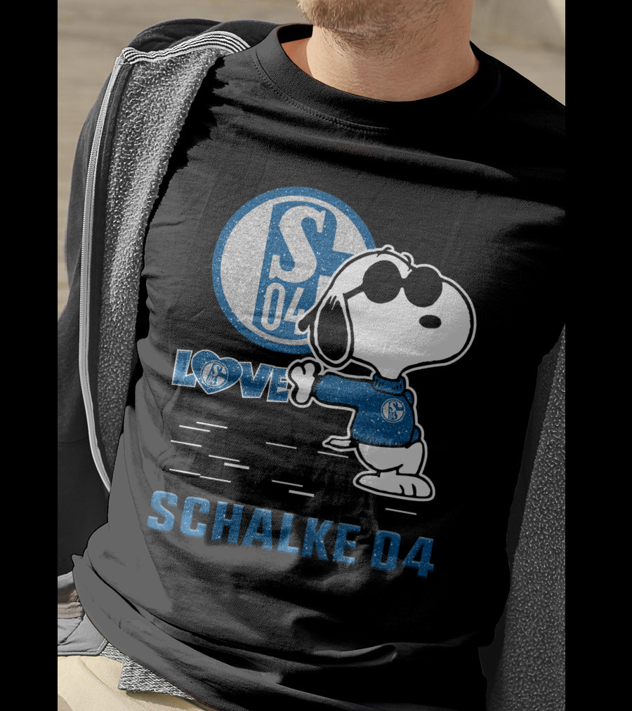 Snoopy Love Schalke 04 S04 Fan Collection T-Shirt