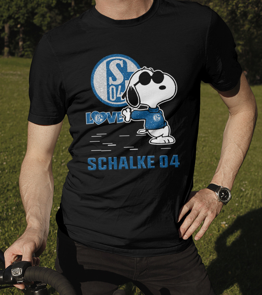 Snoopy Love Schalke 04 S04 Fan Collection T-Shirt