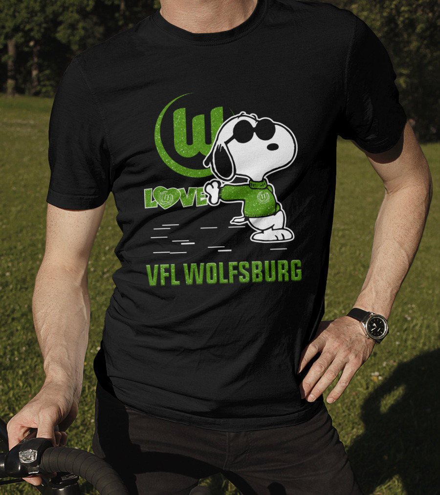 Snoopy Love VfL Wolfsburg Football Passion T-Shirt