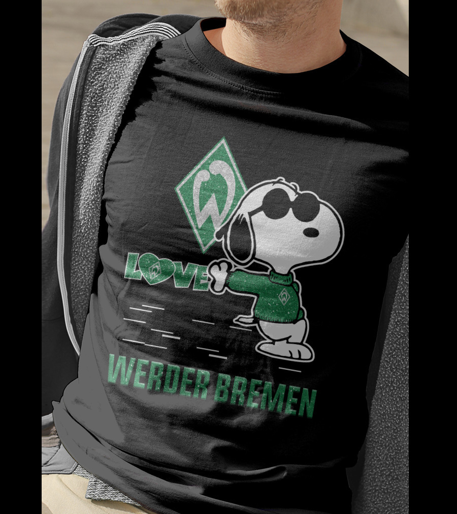 Snoopy Werder Bremen Love T-Shirt
