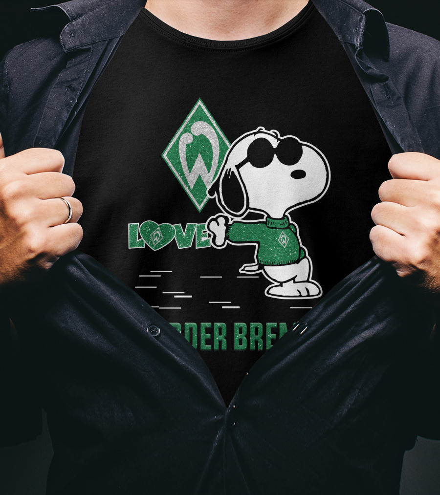 Snoopy Werder Bremen Love T-Shirt