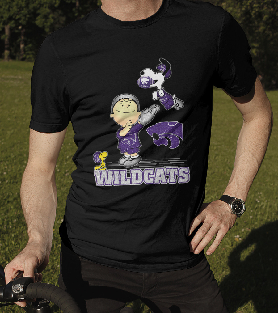 Snoopy Wildcats Kansas State Peanuts Sports T-Shirt