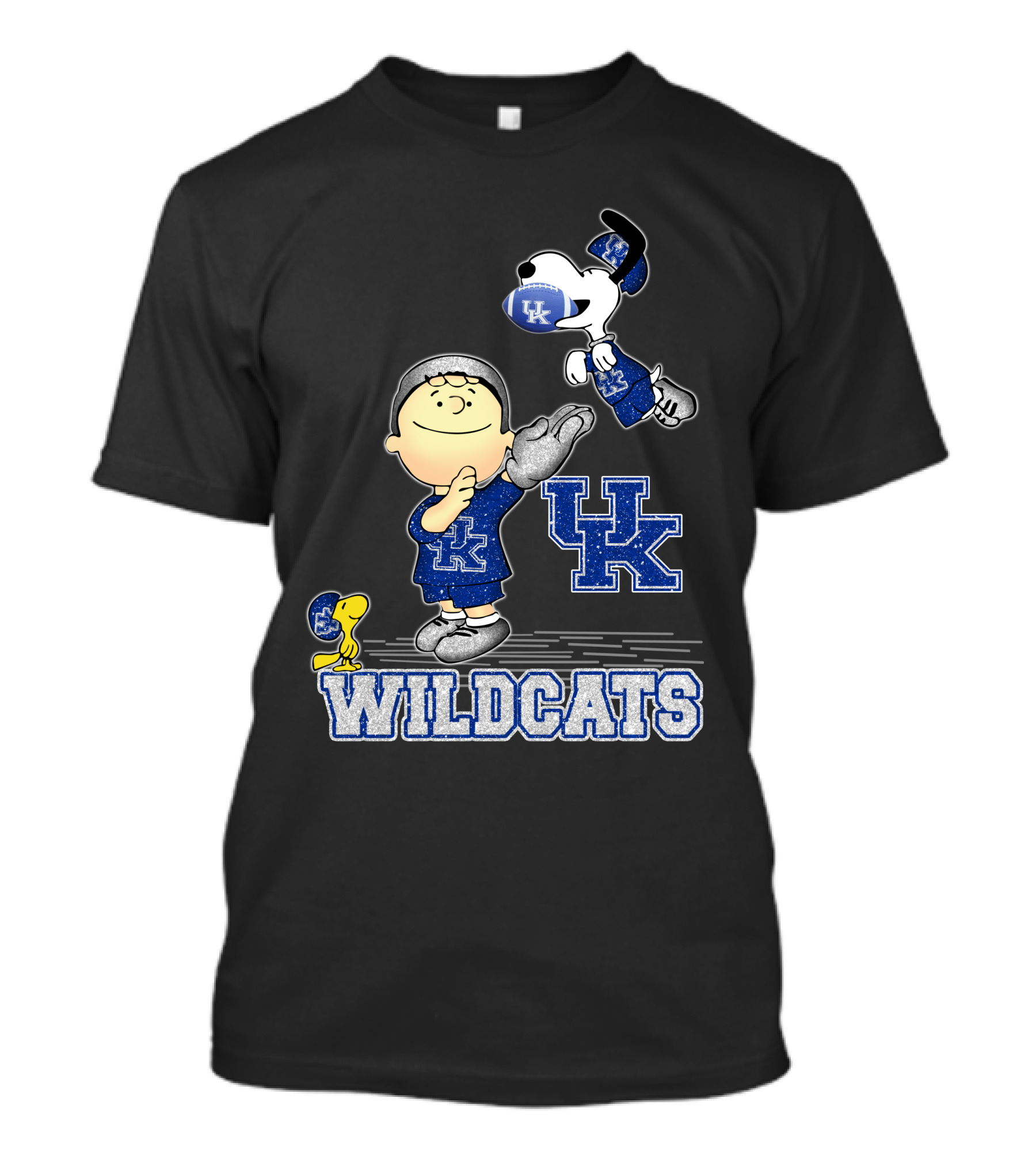Snoopy And Friends Kentucky Wildcats UK Football Charm T-Shirt