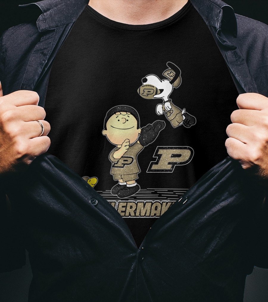 Snoopy And Friends Celebrate Purdue Boilermakers Football T-Shirt