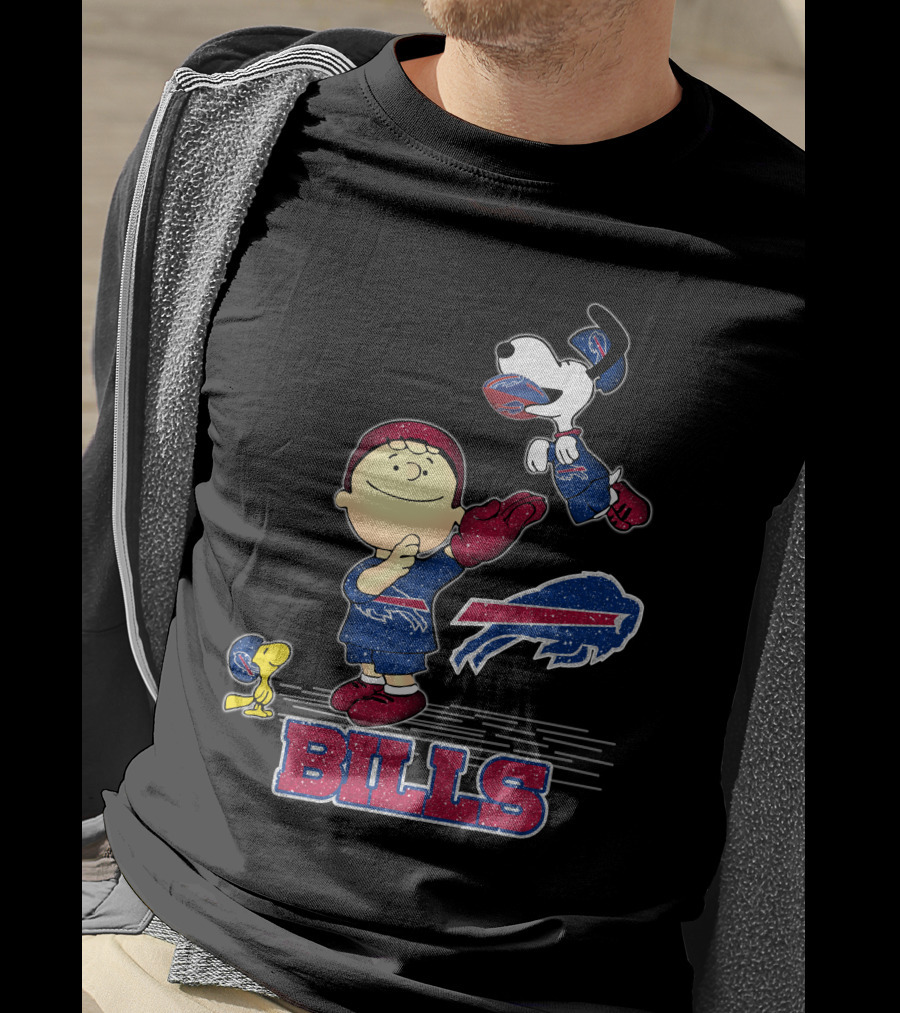 Snoopy Peanuts Buffalo Bills NFL Football Team T-Shirt