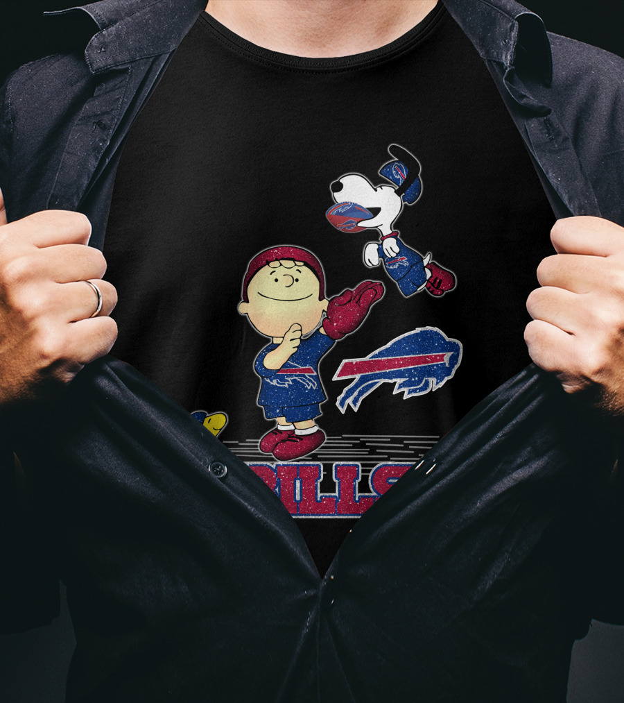 Snoopy Peanuts Buffalo Bills NFL Football Team T-Shirt