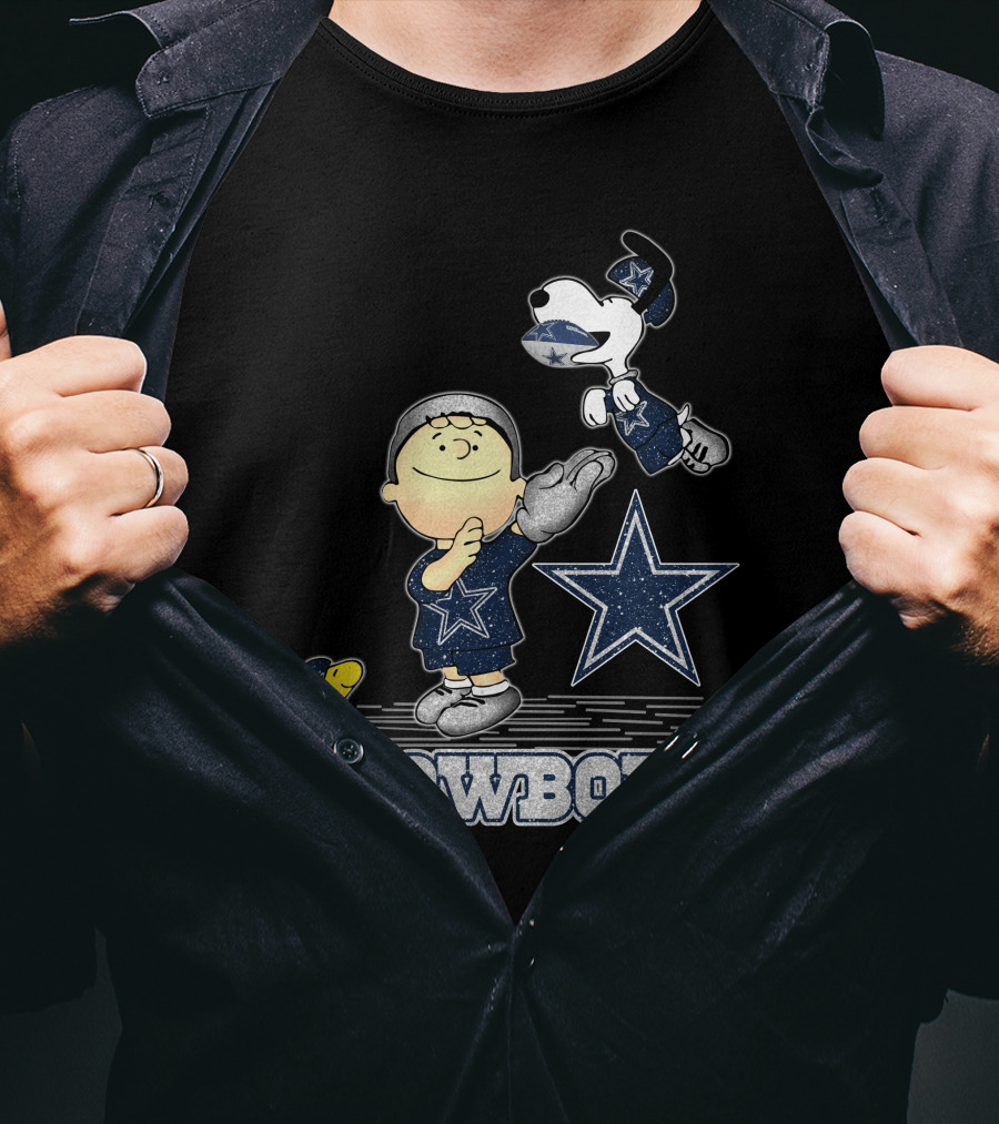 Snoopy Dallas Cowboys Football Star Fan T-Shirt