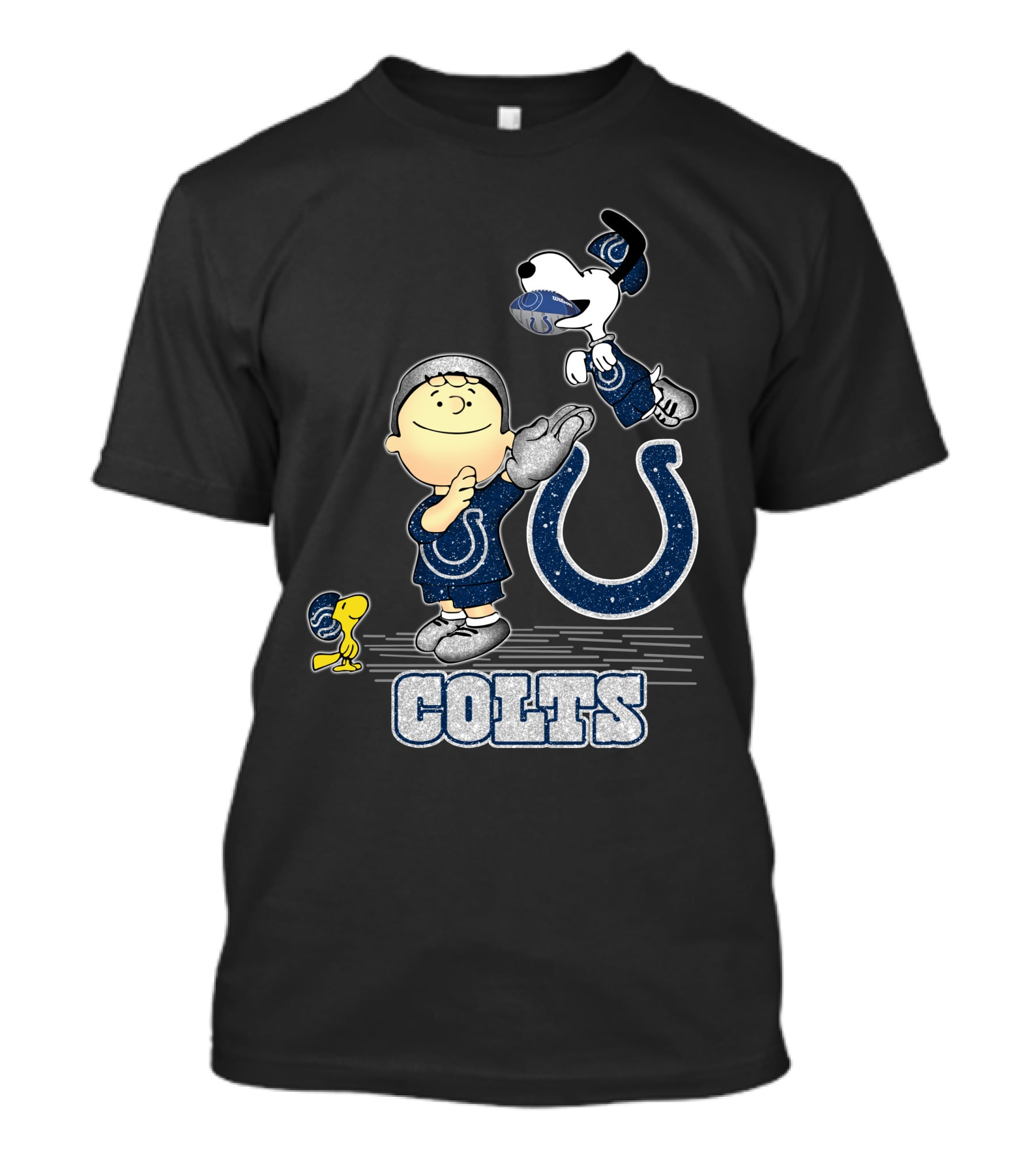 Snoopy Colts Football Charlie Brown Woodstock Indianapolis T-Shirt