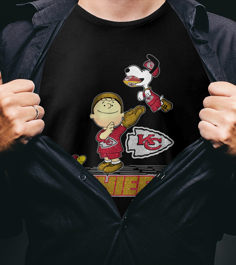 Snoopy And Friends Celebrate Kansas City Chiefs Football T-Shirt